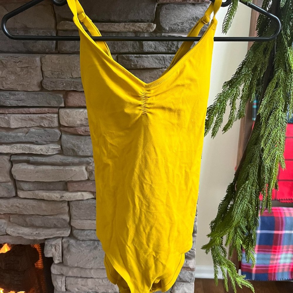 Athleta yellow leotard- SIZE XXS